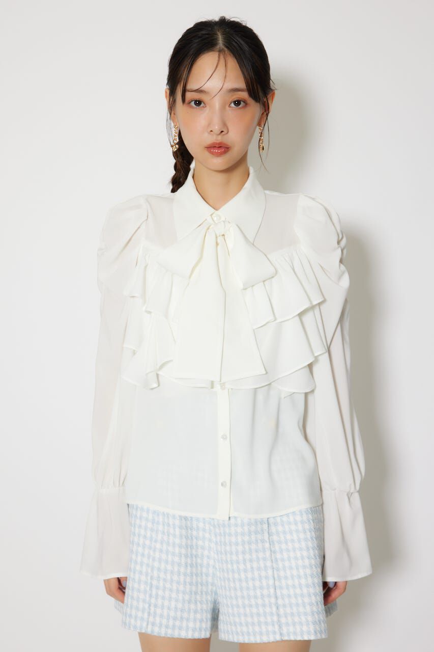 rienda「BIGリボンシフォンブラウス」|シャツ・ブラウス|