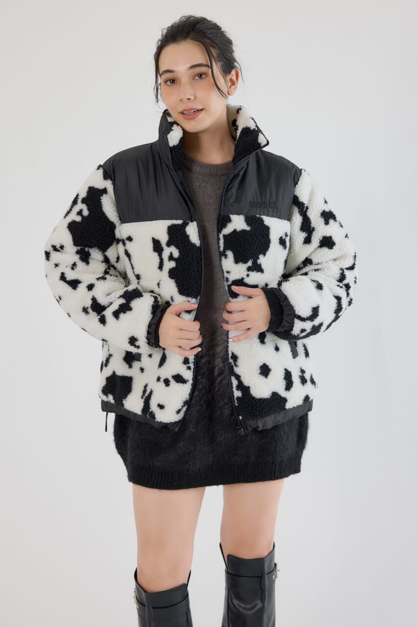 RODEO CROWNS「切り替えボアロゴジャケット」|その他|