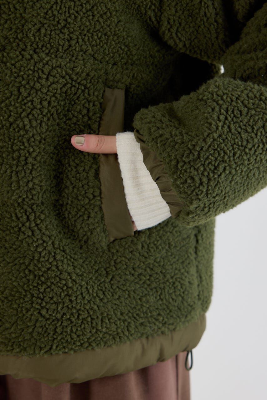 RODEO CROWNS「切り替えボアロゴジャケット」|その他|