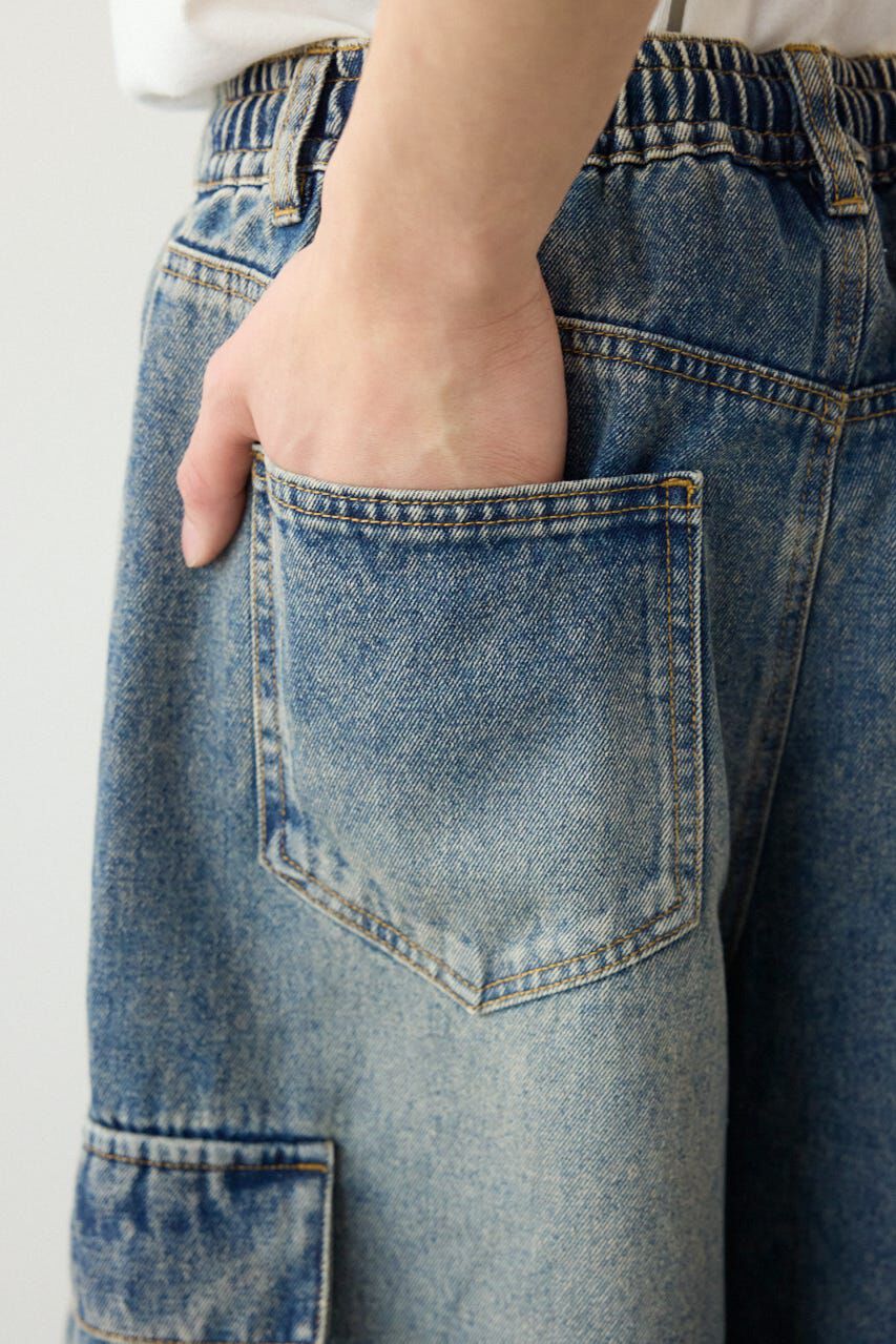 RODEO CROWNS「デニムバミューダカーゴパンツ」|デニム|