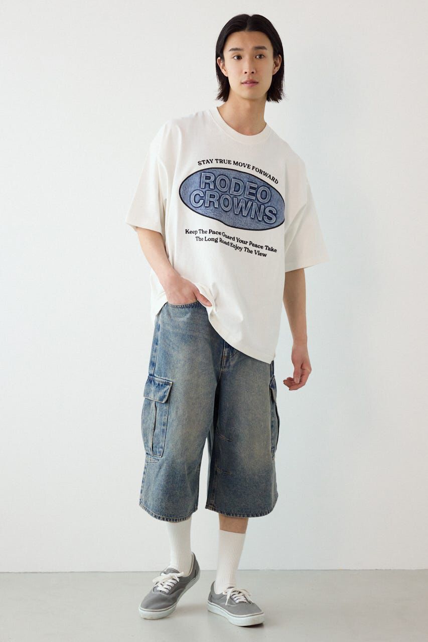 RODEO CROWNS「デニムバミューダカーゴパンツ」|デニム|