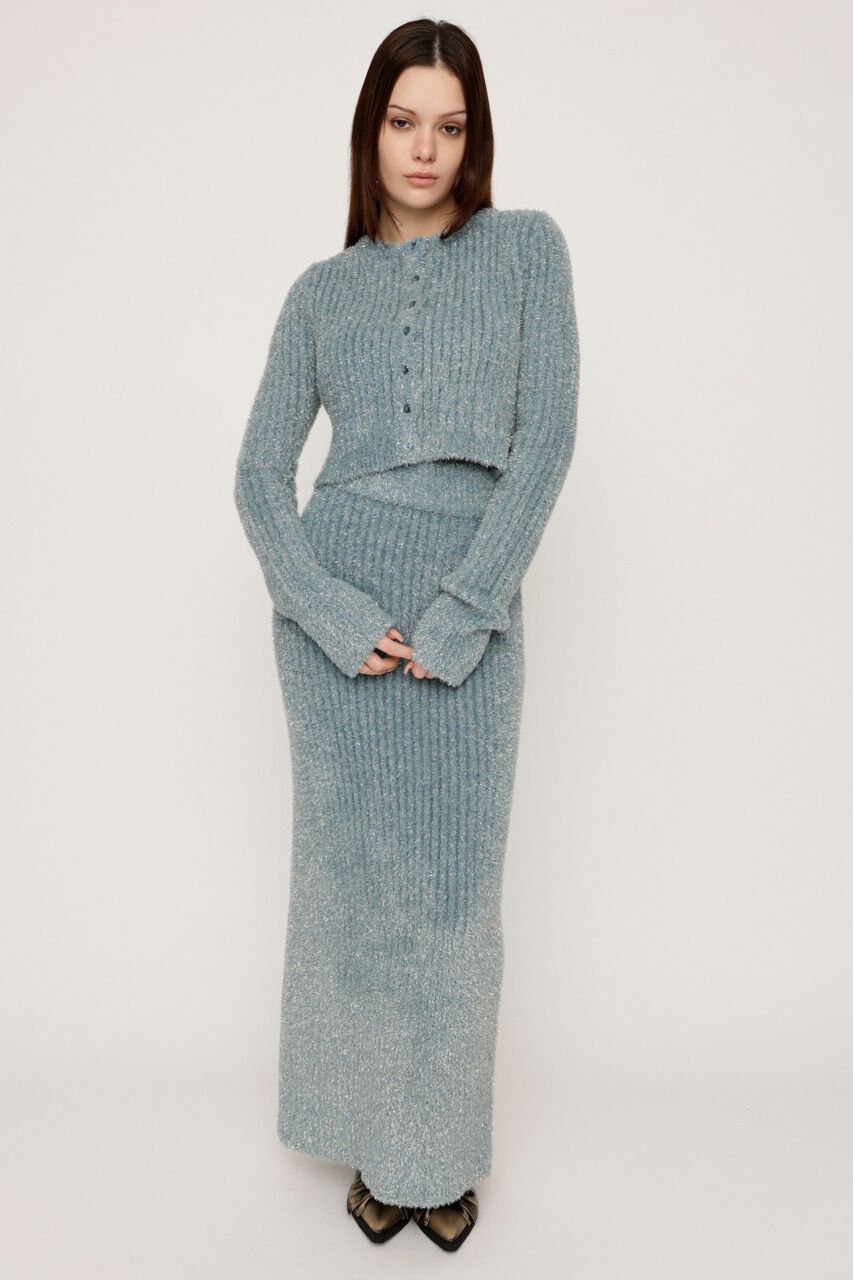 SLY「GLITTER KNIT ロングスカート」|スカート|