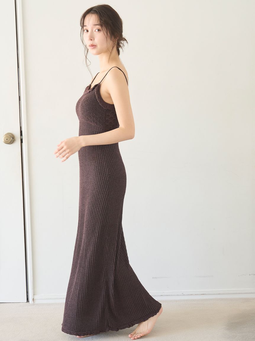 SNIDEL HOME「クロシェキャミワンピース」|ルームウェア|