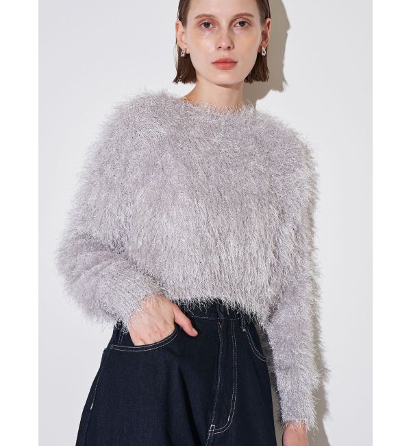 ELENDEEK「SHAGGY YARN KT」|ニット・セーター|グレー