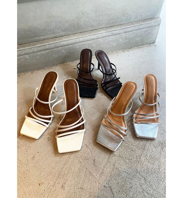 RESEXXY「ランダムラインピンヒールサンダル」|サンダル|