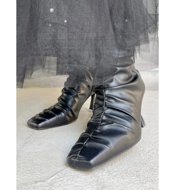 RESEXXY「ギャザーデザインショートブーツ」|ショートブーツ|