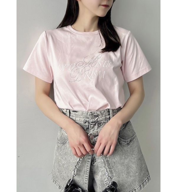 dazzlin「Optimistic PrismTシャツ」|Tシャツ・カットソー|ピンク