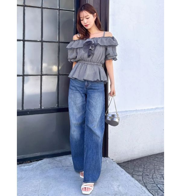 dazzlin「シアーペプラムボリュームオフショルトップス」|シャツ・ブラウス|