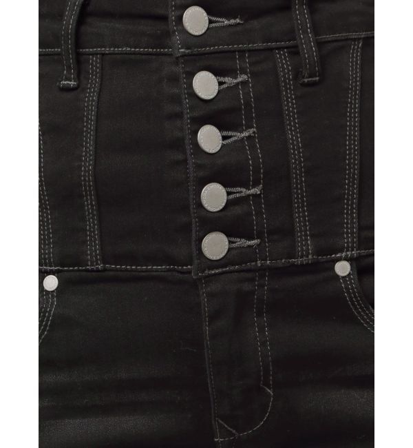 EMODA「スーパーハイウエストフレアパギンス」|デニム|