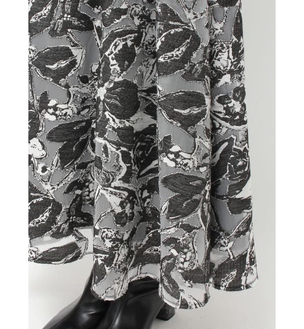 MERCURYDUO「ジャカードバックレースアップキャミワンピース」|ワンピース|