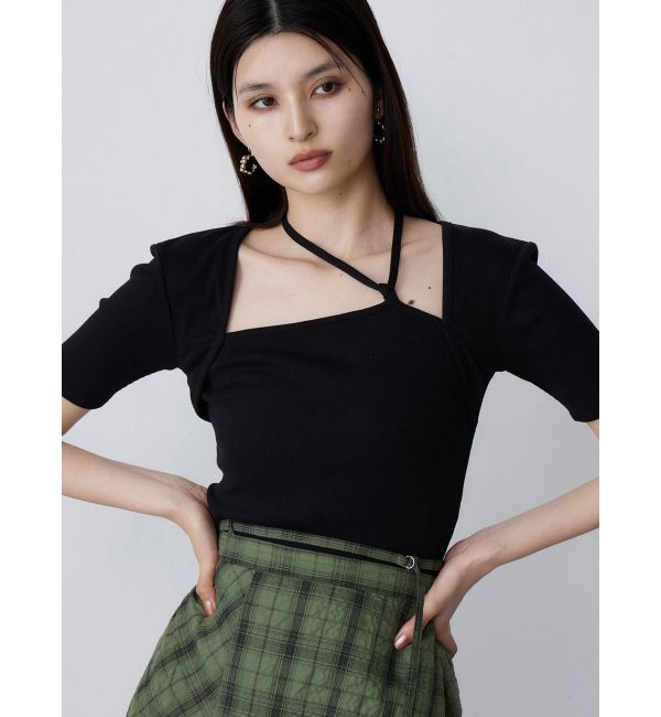 MURUA「ボレロライクトップス」|Tシャツ・カットソー|ブラック