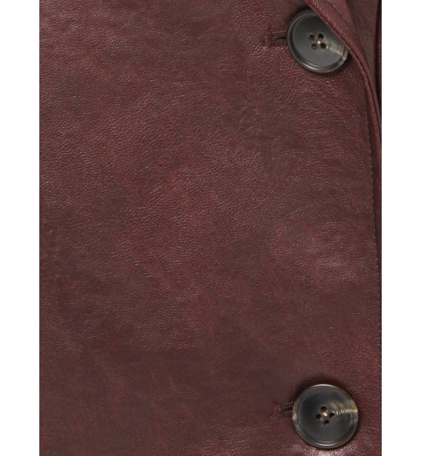 MURUA「スタンドネックフェイクレザージャケット」|ブルゾン・スタジャン|