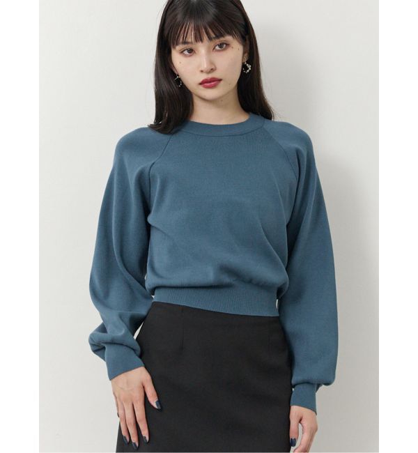 MURUA「ボリュームスリーブニット」|ニット・セーター|ブルー