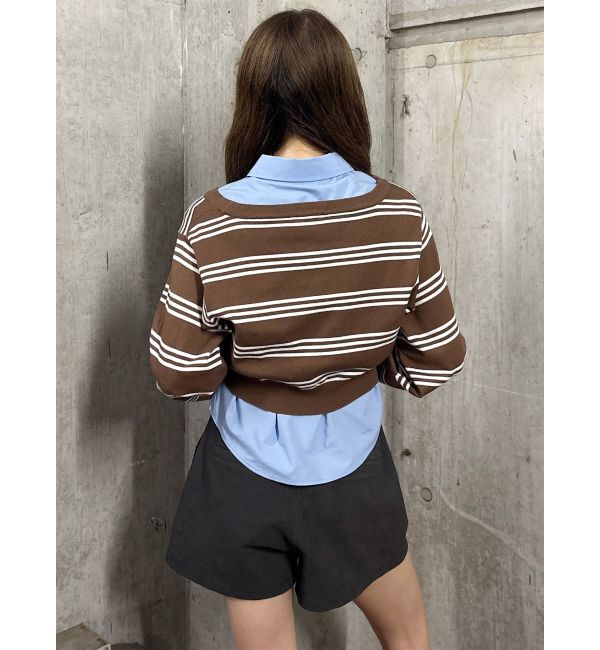 MURUA「シャツレイヤードマルチウェイニット」|ニット・セーター|