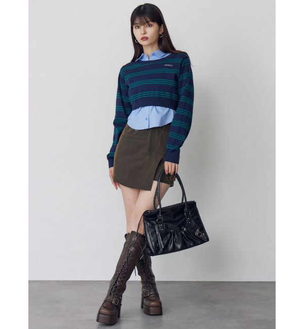 MURUA「シャツレイヤードマルチウェイニット」|ニット・セーター|