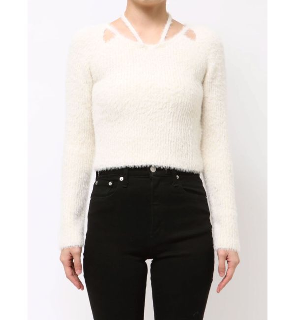 MURUA「ミニシャギーカットアウトニット」|ニット・セーター|