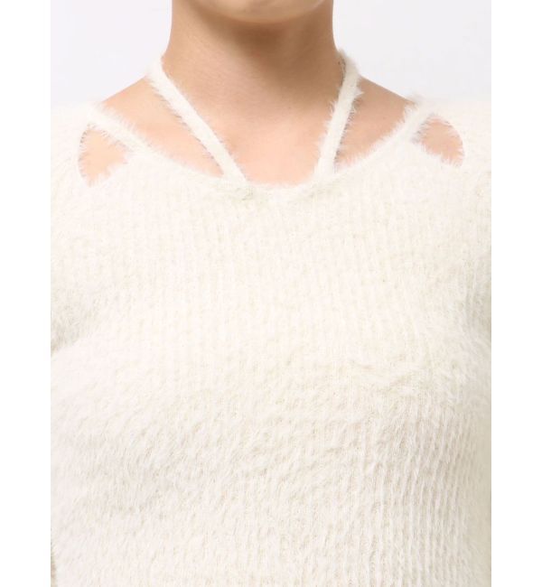 MURUA「ミニシャギーカットアウトニット」|ニット・セーター|