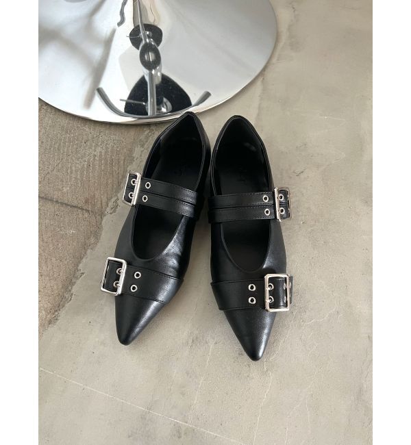 Ungrid「ベルトデザインポインテッドシューズ」|パンプス|