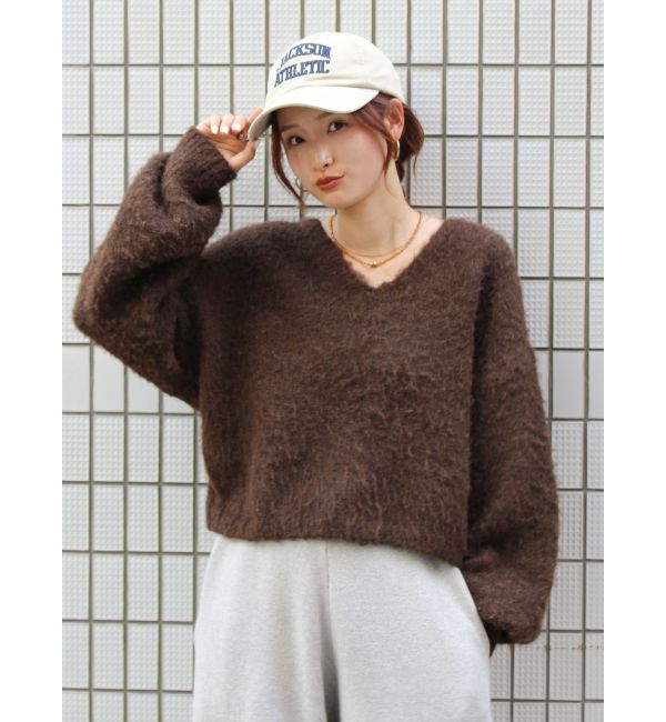 Ungrid「バックオープンデザインニット」|ニット・セーター|