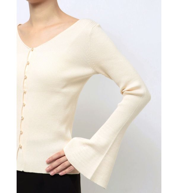 LAGUNAMOON「フレアスリーブ2WAYニットプルオーバー」|ニット・セーター|