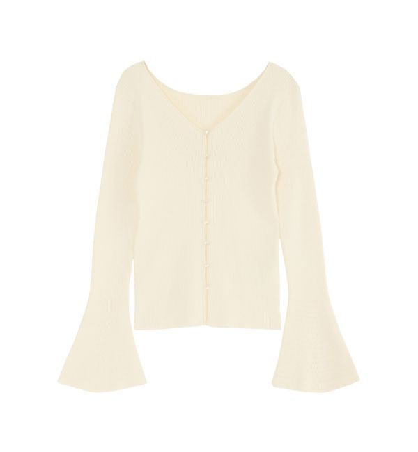 LAGUNAMOON「フレアスリーブ2WAYニットプルオーバー」|ニット・セーター|