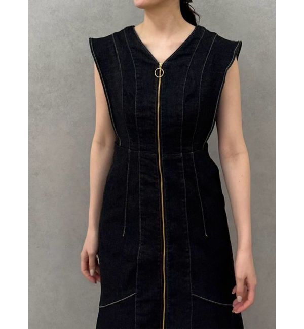 LAGUNAMOON「【Leeコラボ】フレアスリーブデニムワンピース」|ワンピース|