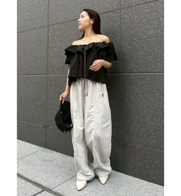 LAGUNAMOON「【FILA別注】エアリーナイロンバナナパンツ」|その他|