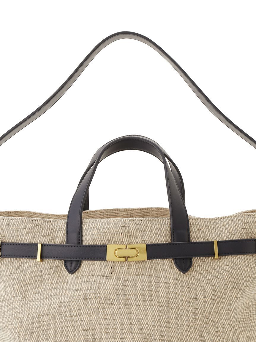 Mila Owen「ベルト付きキャンバストートバッグ」|トートバッグ|