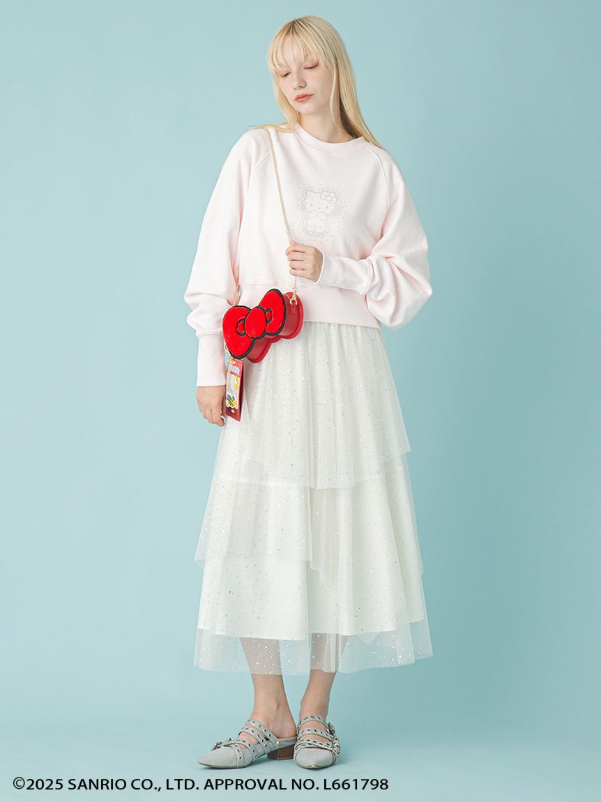 FURFUR「【WEB・一部店舗限定カラー】HELLO KITTYクリスタルスウェット」|スウェット・ジャージ|