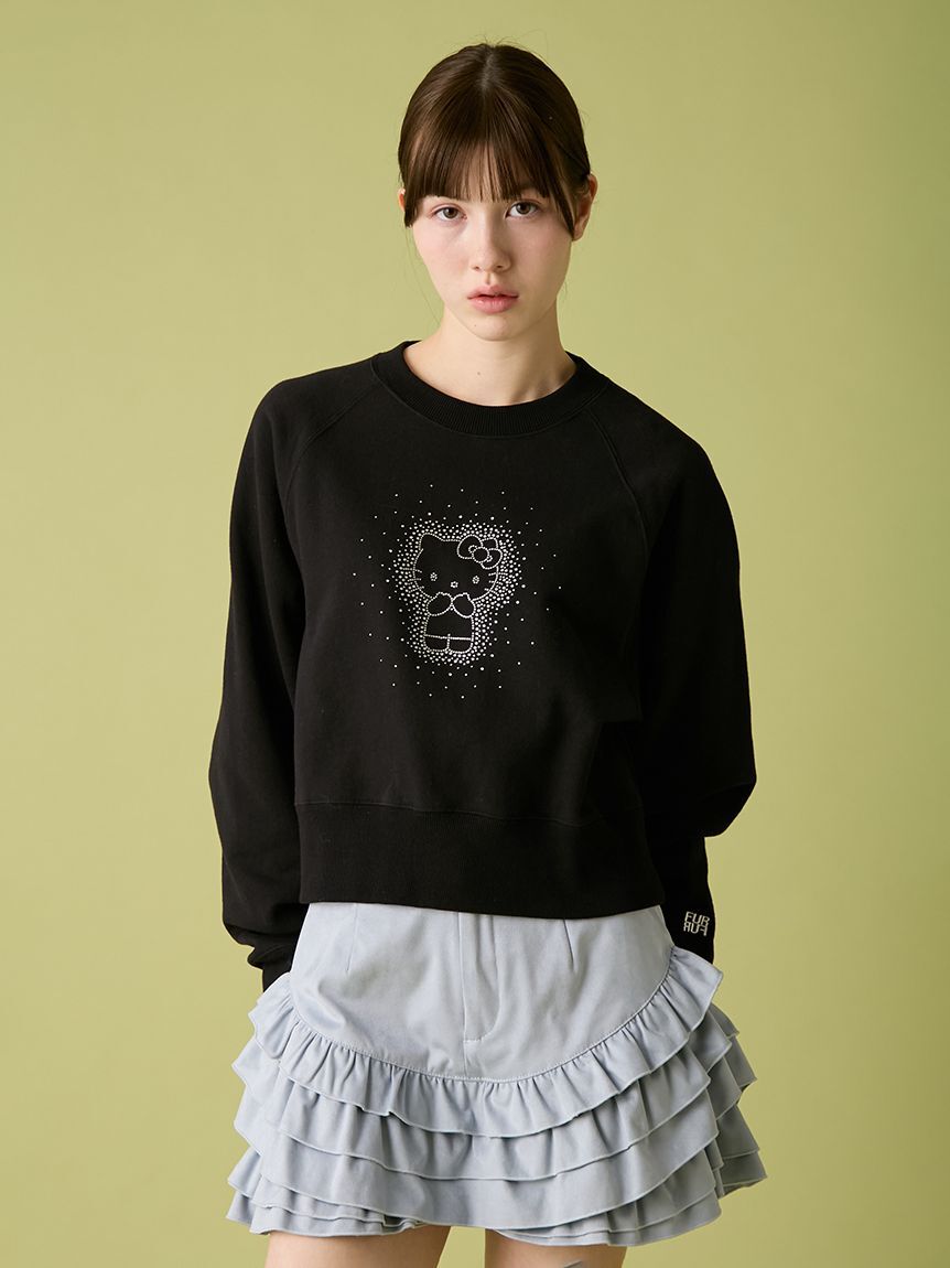 FURFUR「【WEB・一部店舗限定カラー】HELLO KITTYクリスタルスウェット」|スウェット・ジャージ|