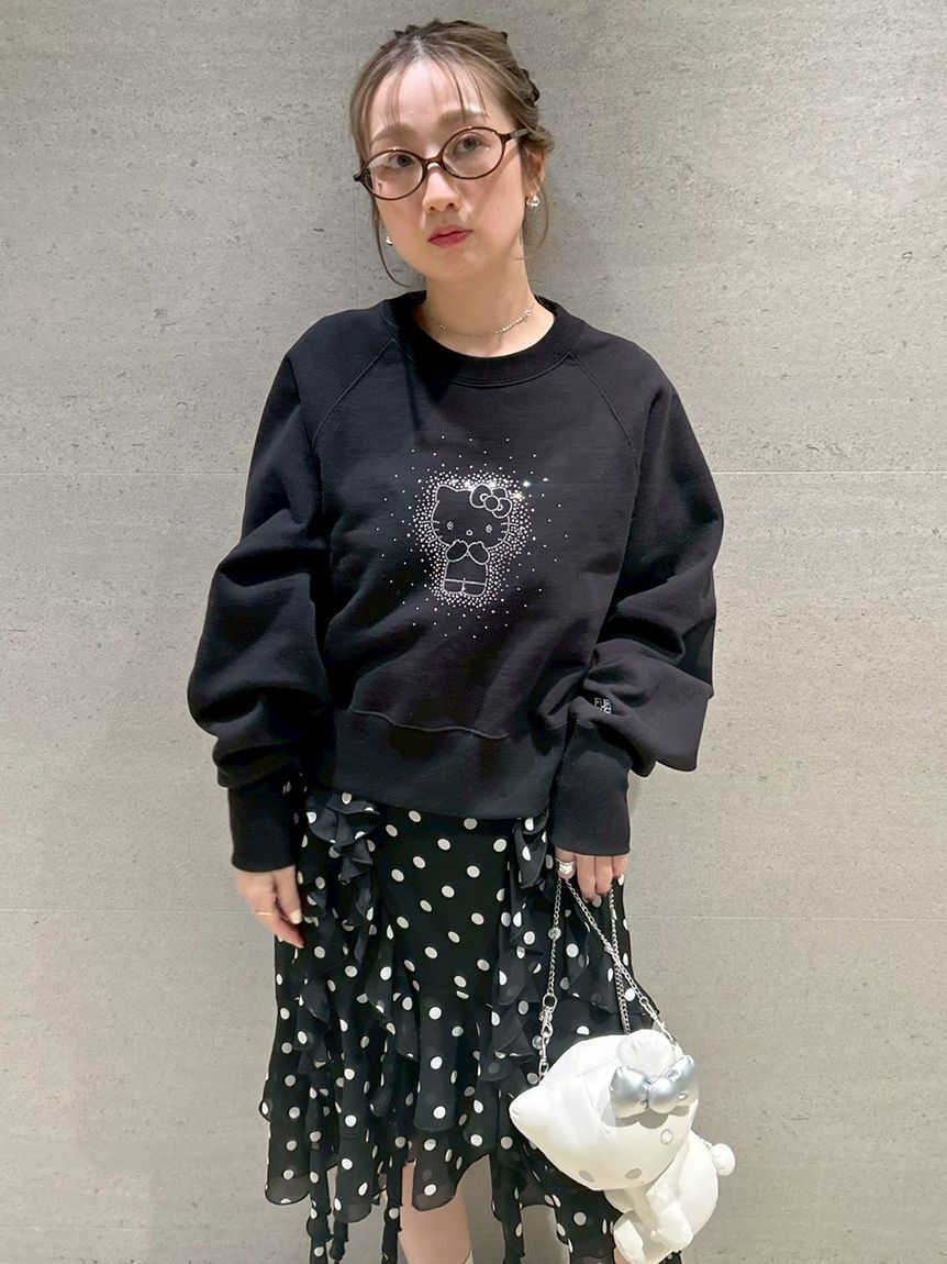 FURFUR「【WEB・一部店舗限定カラー】HELLO KITTYクリスタルスウェット」|スウェット・ジャージ|