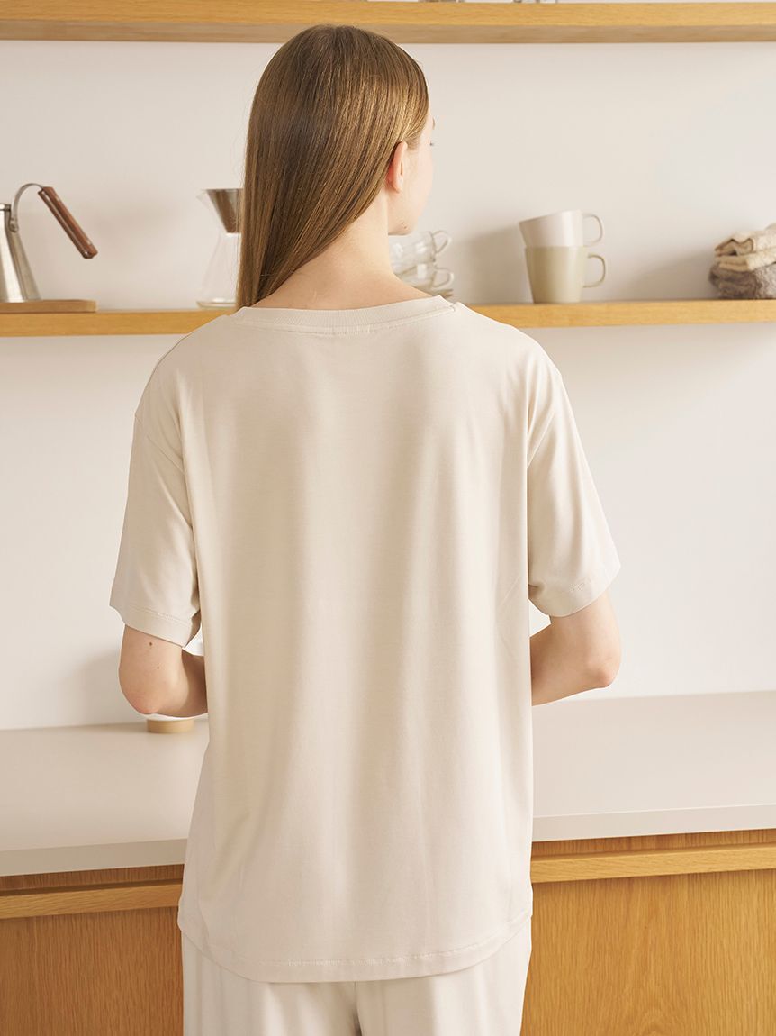 gelato pique「【接触冷感】レーヨンロゴTシャツ」|ルームウェア|