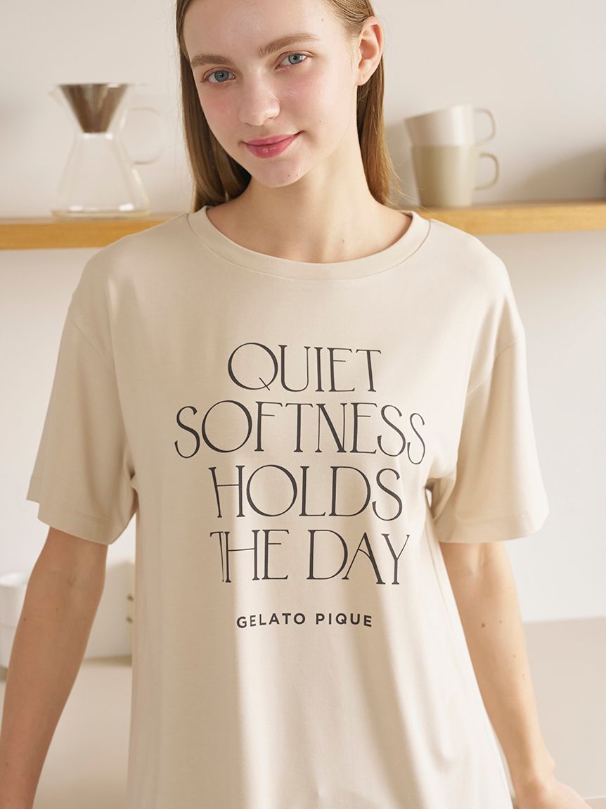 gelato pique「【接触冷感】レーヨンロゴTシャツ」|ルームウェア|