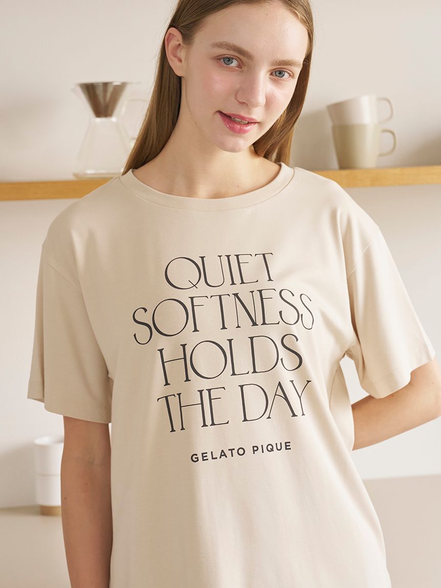 gelato pique「【接触冷感】レーヨンロゴTシャツ」|ルームウェア|