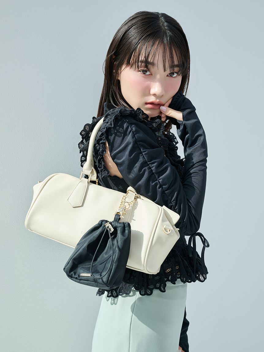 SNIDEL「パドロックチャームボストン」|ボストンバッグ|IVR