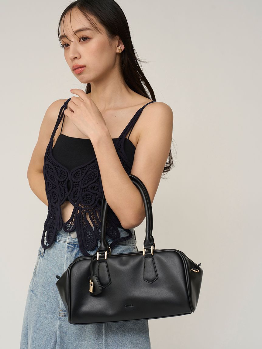 SNIDEL「パドロックチャームボストン」|ボストンバッグ|