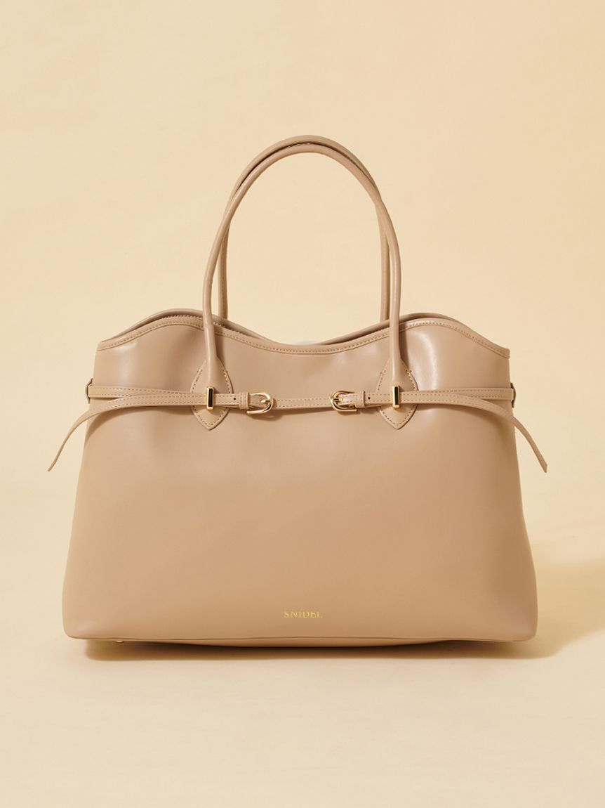 SNIDEL「【WEB限定カラーあり】ソフトベルトトートバッグ」|トートバッグ|BEG