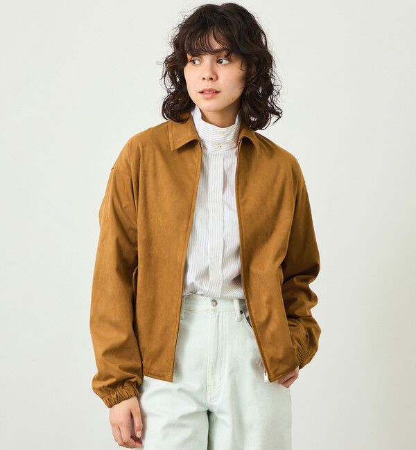MACKINTOSH PHILOSOPHY「【GREY LABEL】Faux Suede ブルゾン」|ブルゾン・スタジャン|ベージュ