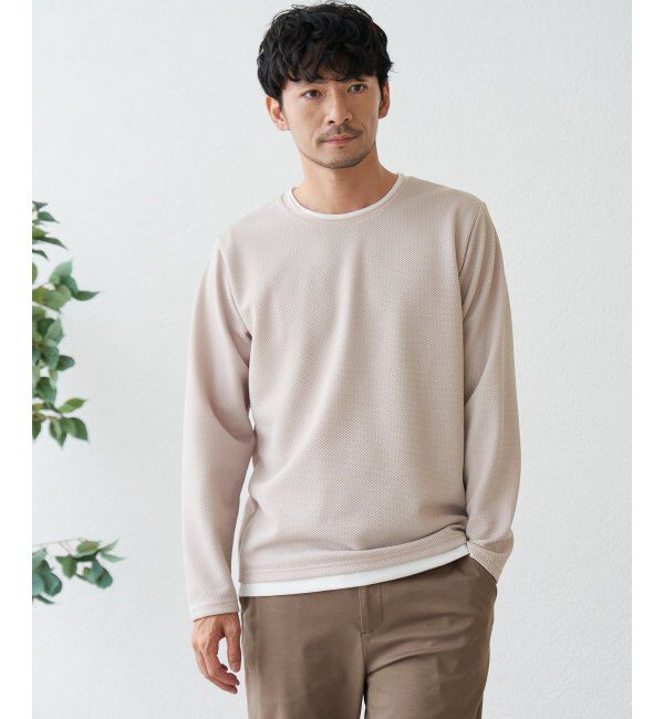 ikka「パイナップルレイヤードロンＴ」|Tシャツ・カットソー|