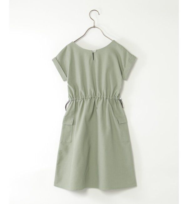 ikka kids「麻混サイドポケドロストワンピース（120~160cm）」|スカート|