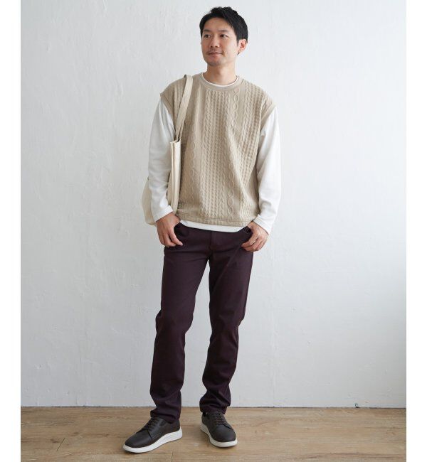 ikka「フクレジャガードフェイクベストロンT」|Tシャツ・カットソー|