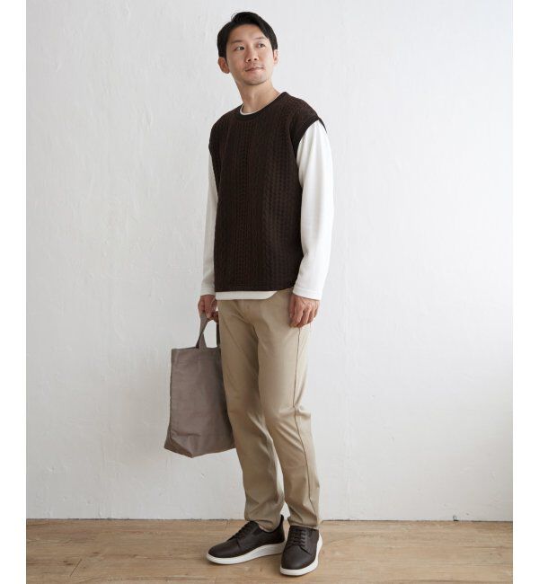 ikka「フクレジャガードフェイクベストロンT」|Tシャツ・カットソー|