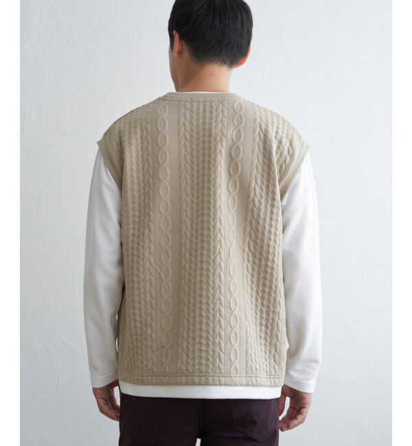 ikka「フクレジャガードフェイクベストロンT」|Tシャツ・カットソー|