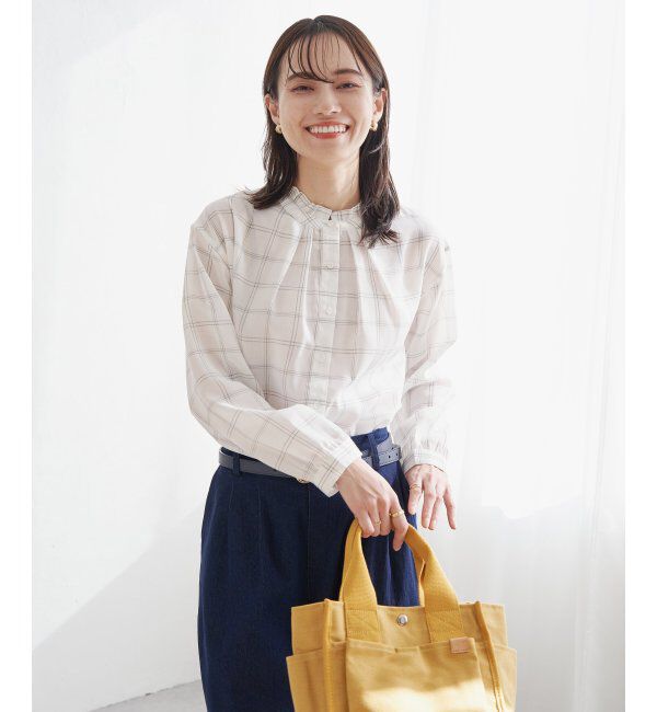 ikka「襟フリル2WAYブラウス」|シャツ・ブラウス|