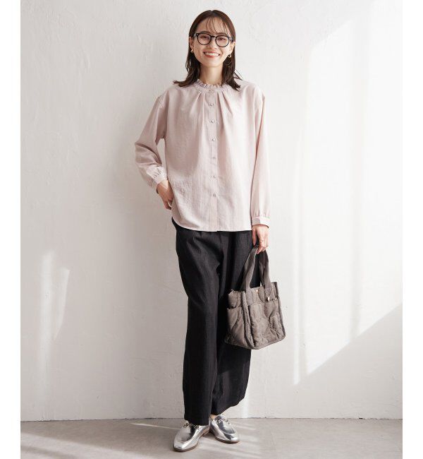 ikka「襟フリル2WAYブラウス」|シャツ・ブラウス|