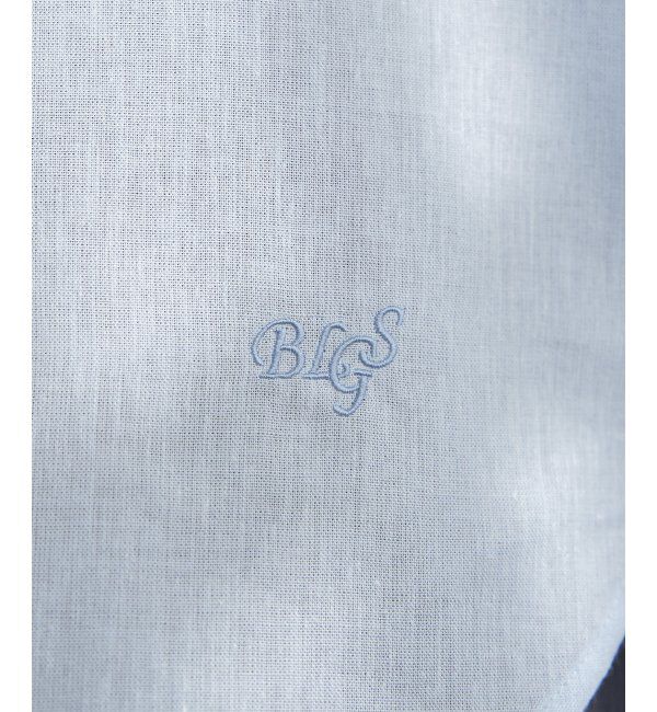 ikka「フレンチリネンMIX裾刺繍シャツ」|シャツ・ブラウス|