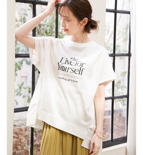 ikka「ロゴフォトプリントチュニックＴ」|その他|