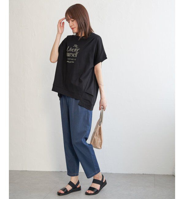 ikka「ロゴフォトプリントチュニックＴ」|その他|