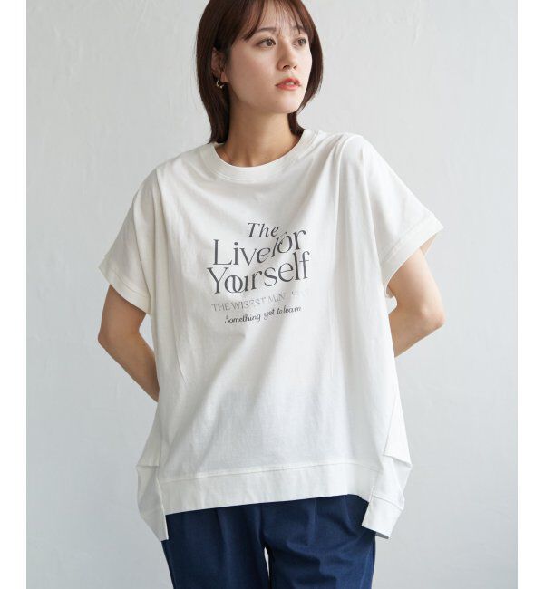 ikka「ロゴフォトプリントチュニックＴ」|その他|