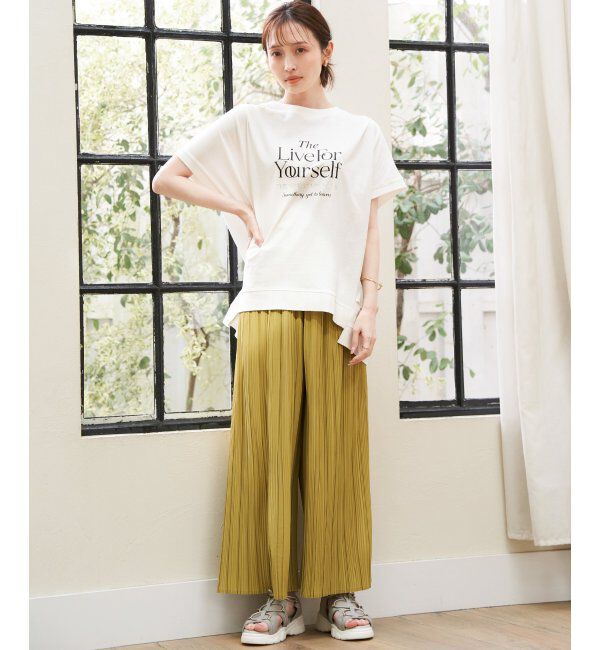 ikka「ロゴフォトプリントチュニックＴ」|その他|